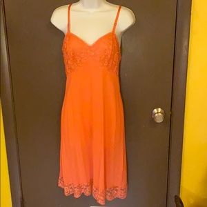 VINTAGE Vanity Fair Lace Satin Slip Dress Nighty